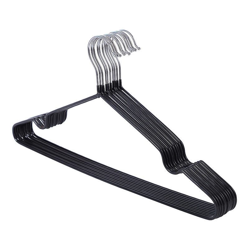 Colored Hangers For Drying Clothes Dry-wet Double Use Pvc Coated Full Adult Standard Size Plastic Hanger