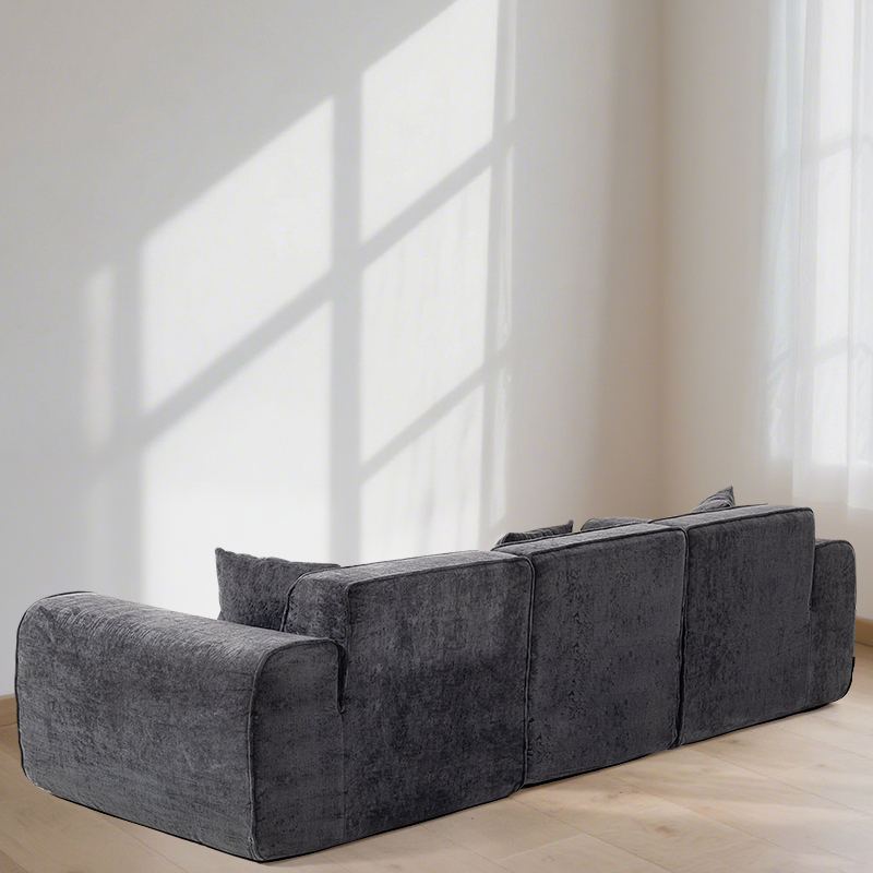 Sectional Couch with L-Shape Chaise Modular Sofa with Deep Seat Upholstered Couches for Living Room Sectional Boneless Couch