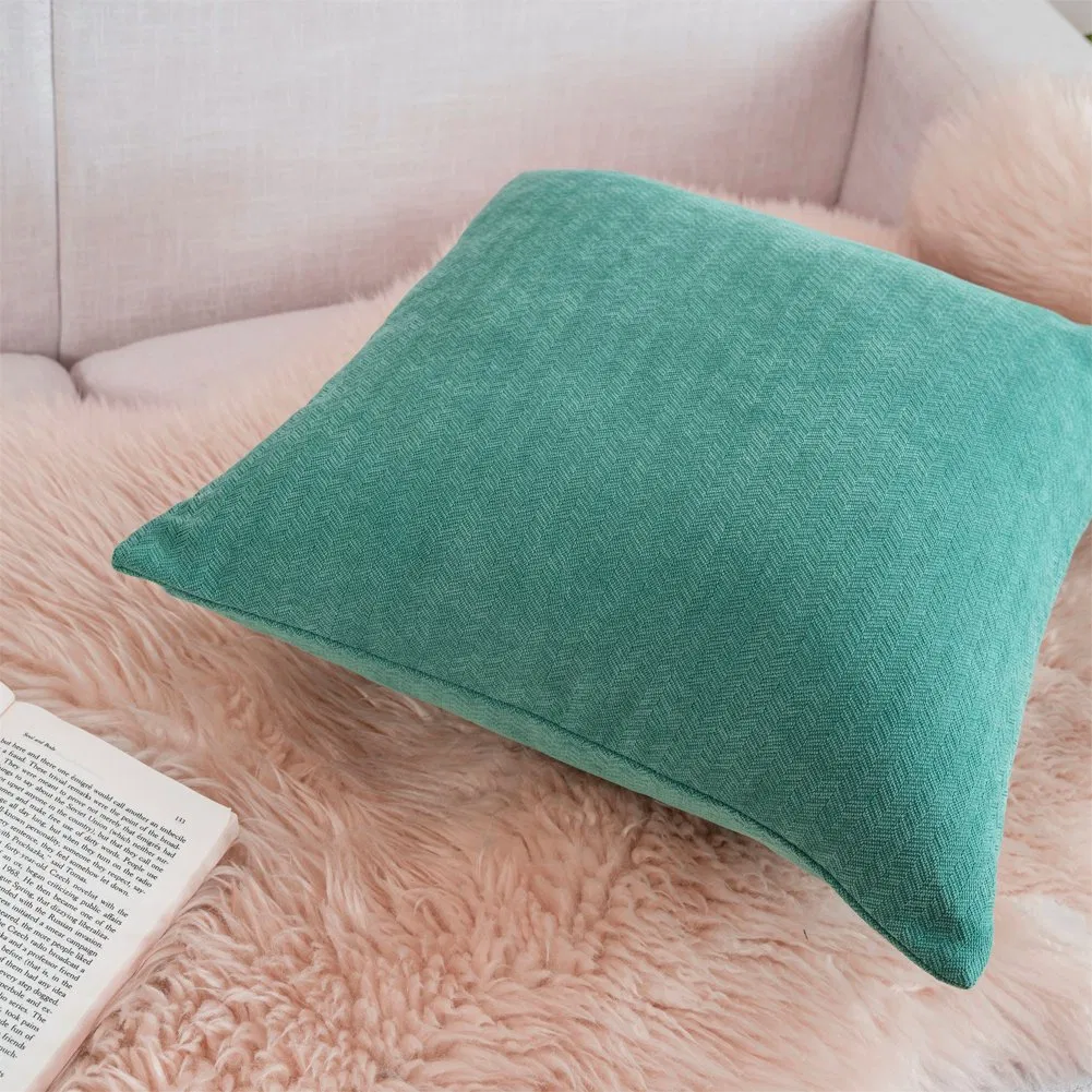 Pillow Covers 18X18 Chenille Pillow Covers Set of 2 Decorative for Couch Luxury Throw Cushion Covers for Bed Accent Pillows for Living Room Sofa