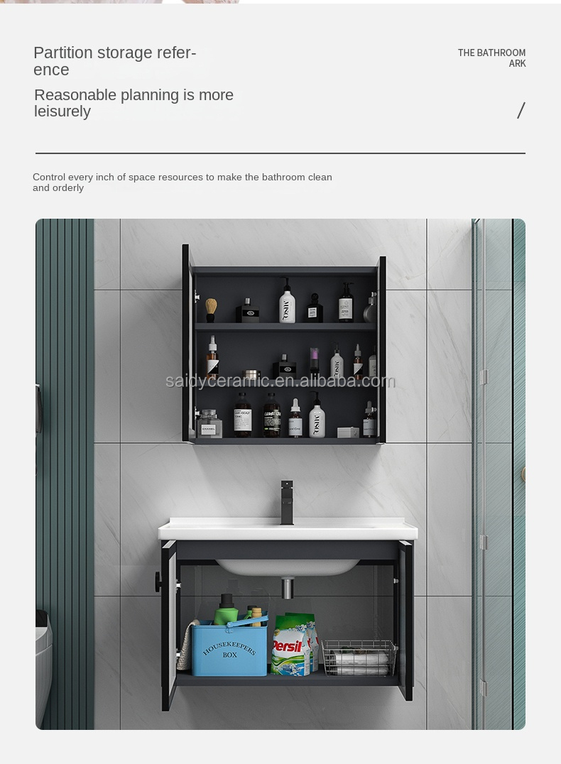 Modern Luxury American Bathroom Vanity Cabinets for Apartment Use