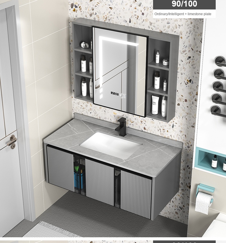 Modern Luxury American Bathroom Vanity Cabinets for Apartment Use