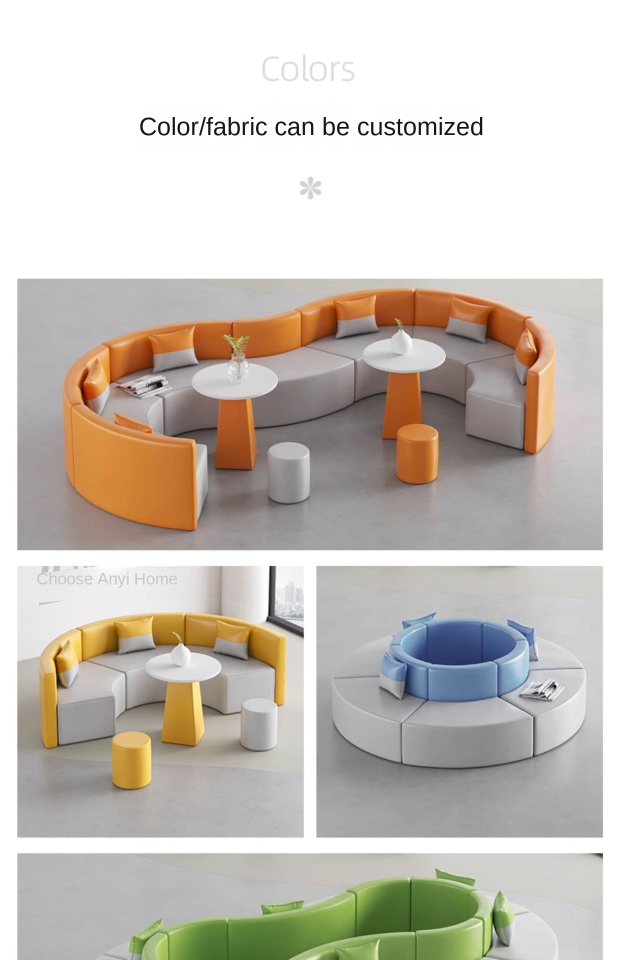 Synthetic Leather Modern Furniture
