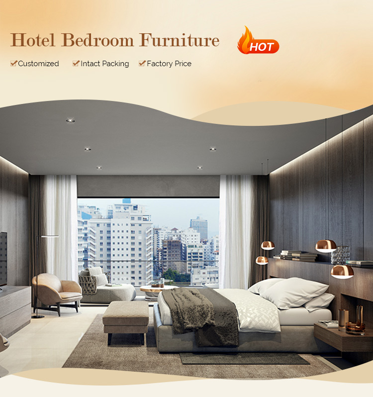 China Brand Factory Wooden Bedroom Furniture Home Furniture Bedroom Set Luxury Hotel Bedroom Furniture