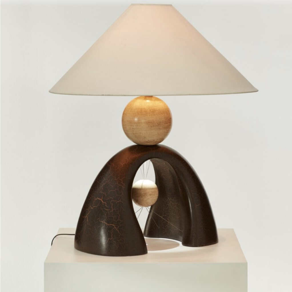 Retro Desk Lamp, Special-shaped Solid Wood Desk Lamp, Bedroom Bedside Lamp, Living Room Lamp, Guesthouse Designer Model Lamp