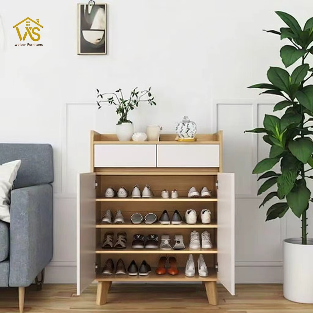 Strong Storage Shoe Cabinet for Home Entrance Corridor for Entry Foyer Entry Hall Simple Style Shoe Cabinet
