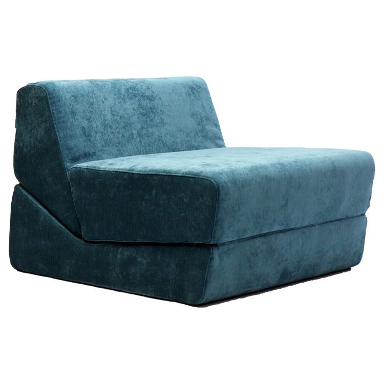 French Style Small Modular Metal Folding Sofa Genuine Leather Multifunctional Living Room Hall Application Simple Design