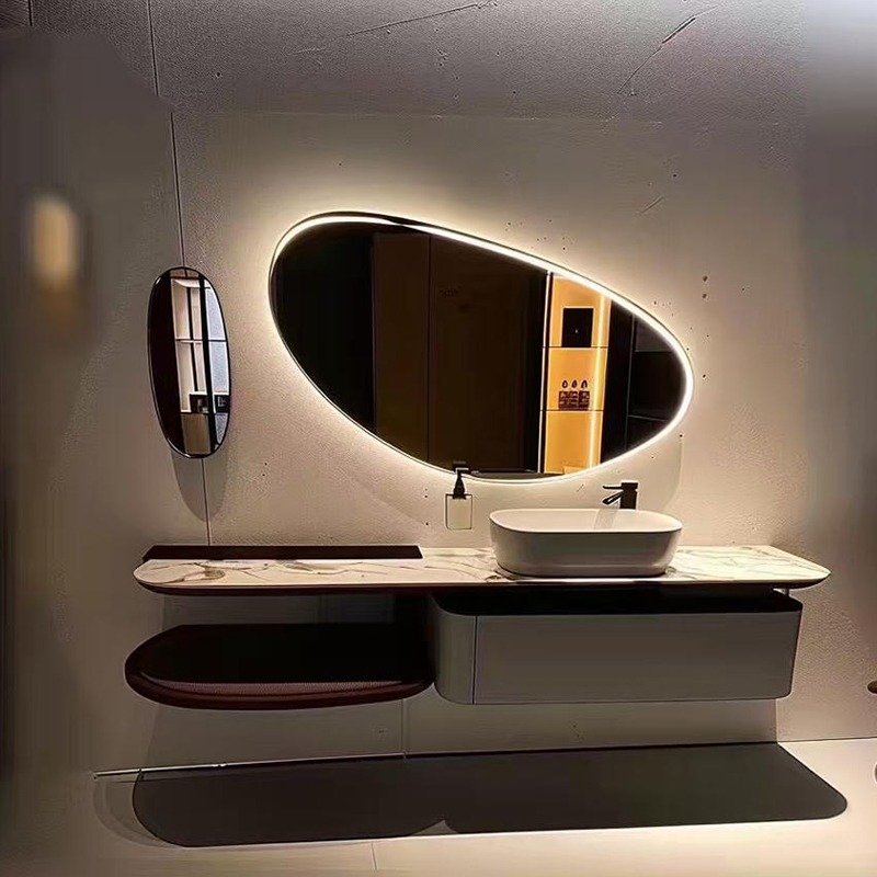 Factory Wholesale Floor-standing Bathroom Dressing Table Modern Wash Basin Bathroom Cabinet Waterproof Countertop Hotel Villa