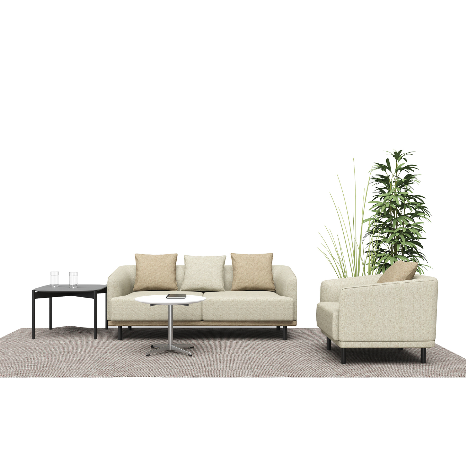 Minimalist Design Commercial Furniture New Arrival Home Office and Hotel Waiting Room Sectional Sofa Set for Living Room Use