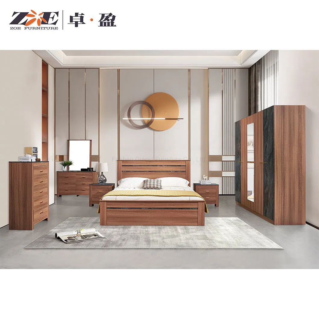 Eco-Friendly Modern Bedroom Furniture Set Sustainable Solid Wood Finish for Home Bedroom