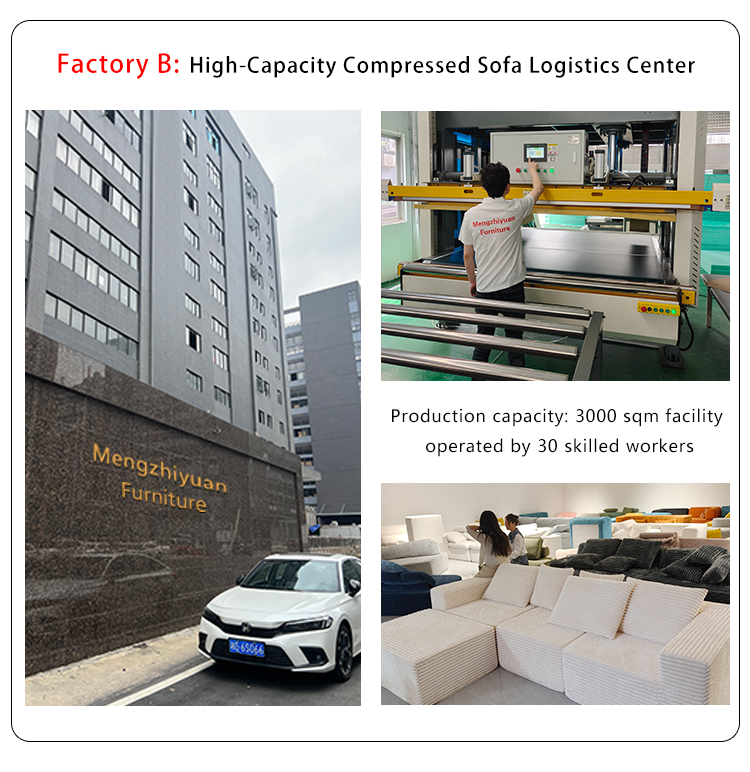 Module Compression Sofa Set Modern Combination Vacuum Living Room Fabric Compressed Furniture Made in China Foshan Factory