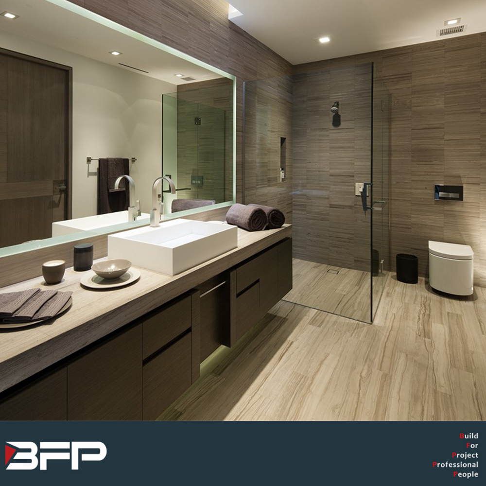 Hotel Solid Wood Matched Luxury Bathroom Vanity Single Sink Closeout Bathroom Vanities Furniture