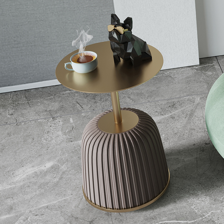 Greenfield Furniture Home Modern Minimalist Casual Furniture Round Sintered Stone Luxury Table Top Coffee Table