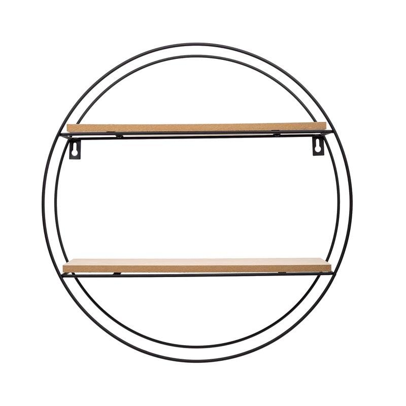 Decorative Wall Accent Floating Shelf, 16 X 16 Inches Metal Display Hanging Shelf Storage Racks Home Decor Mounted Wall Shelves