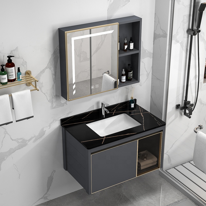 Modern Luxury American Bathroom Vanity Cabinets for Apartment Use