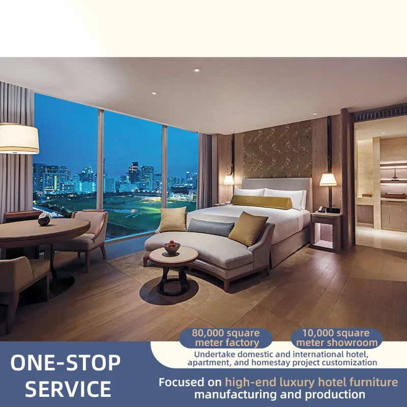 Eco-Friendly Hotel Bedroom Furniture Set & Sustainable Wooden Furniture. Choose This Green Furniture Set for Hospitality