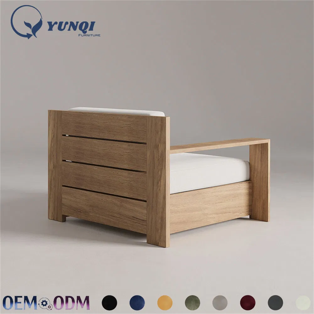 More Design Sustainable Teak Wood Outdoor Loveseat Sofa Eco-Friendly Garden Furniture