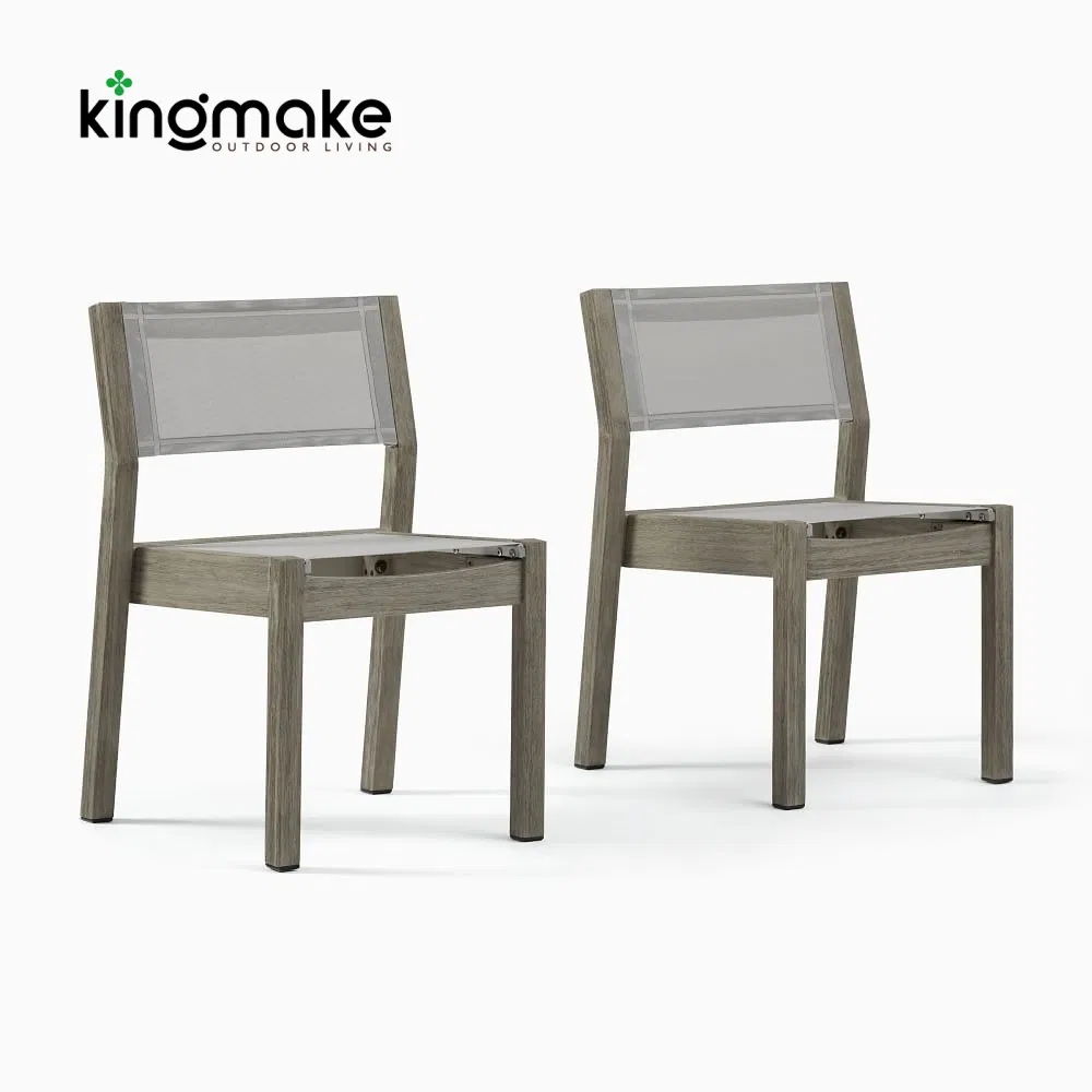 Eco-Friendly Sustainable Teak Wood Patio Outdoor Garden Furniture Dining Set for Restaurant