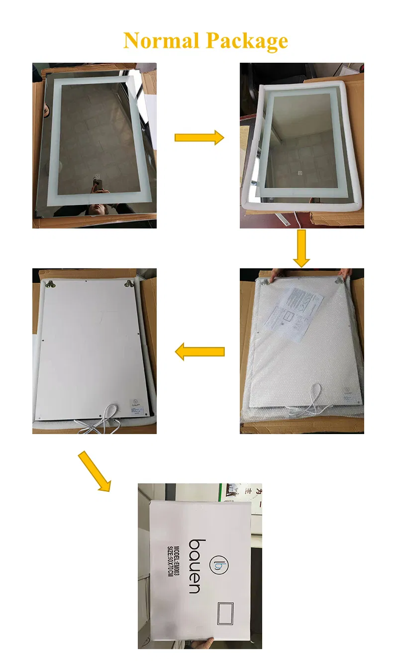 Modern Illuminated Bathroom Mirror with Stylish Decorative Accents