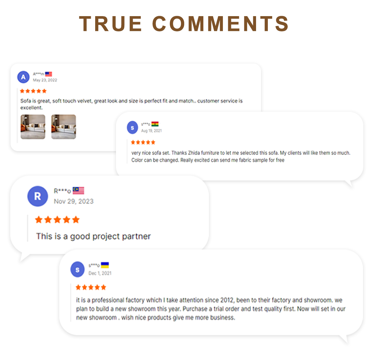 Customer Feedback and Reviews of Living Room Sofas