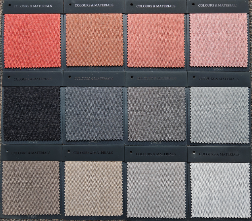 Sofa art fabric color card options 2