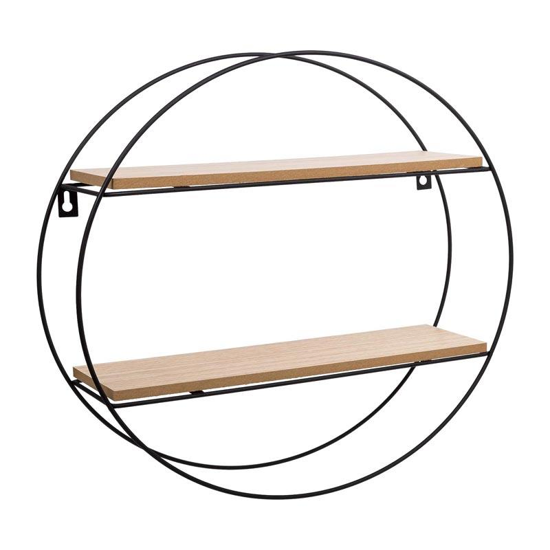 Decorative Wall Accent Floating Shelf, 16 X 16 Inches Metal Display Hanging Shelf Storage Racks Home Decor Mounted Wall Shelves