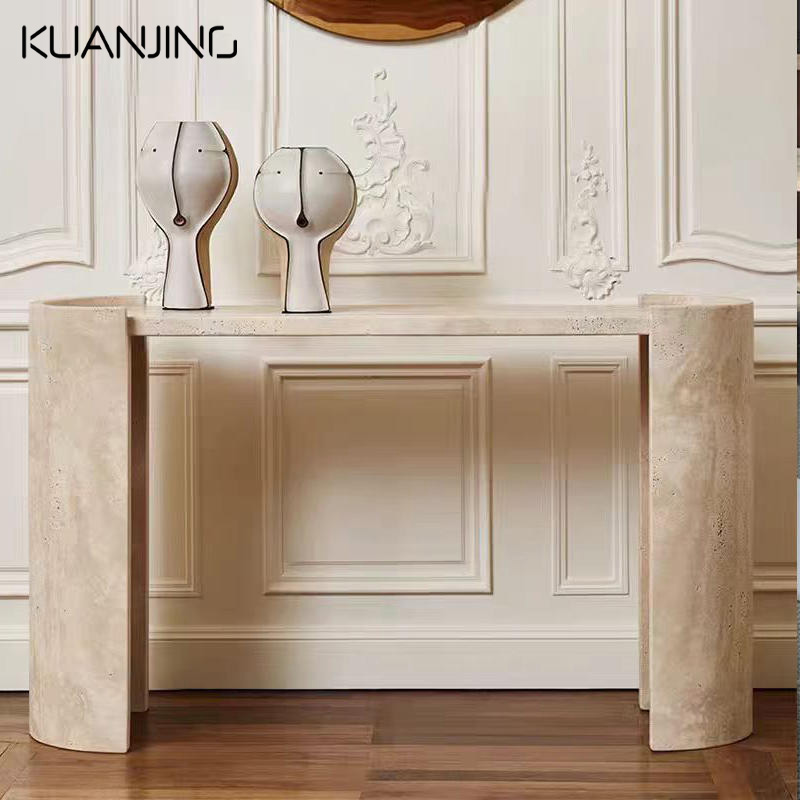 Luxury Marble Top Base Hallway Corner Entryway Console Table Porch Desk Home Decoration Furniture