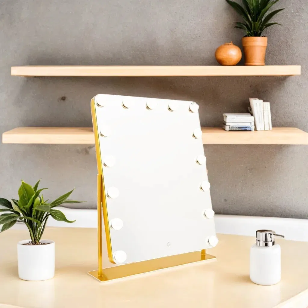 Eco-Friendly Bamboo Frame Makeup Mirror for Sustainable Home Decor