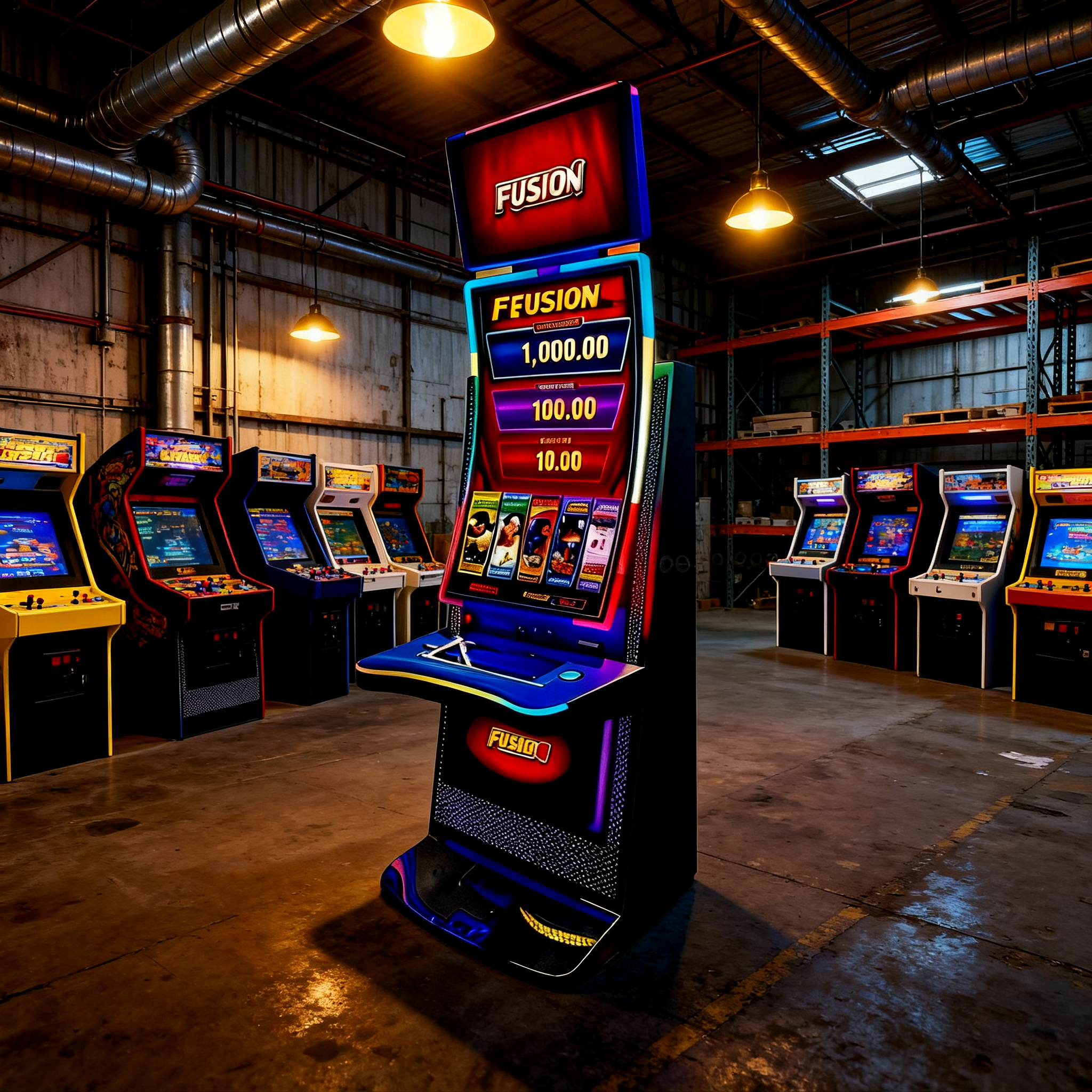 Gaming Cabinet 43 Inch Curved Screen Metal English For Mexico Market Social Club Skill Game Room Professional Solutions
