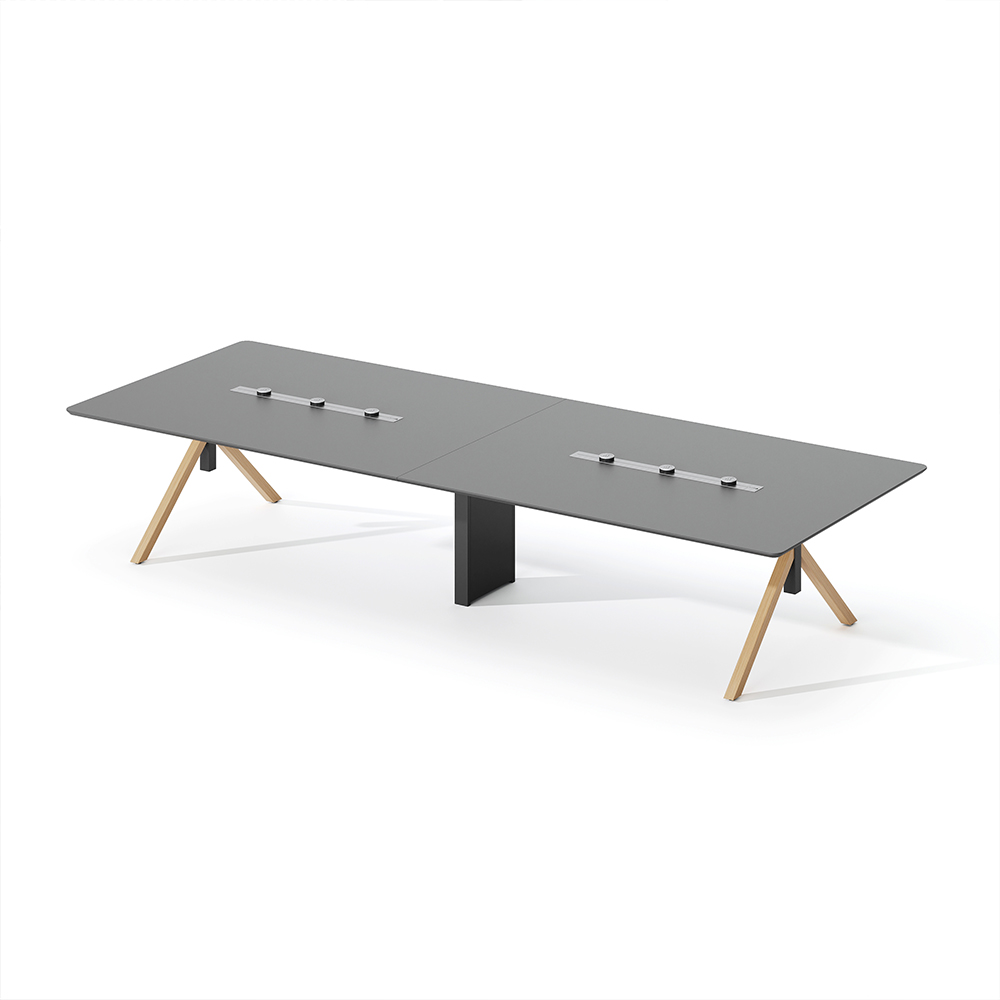Modern Large Modular Conference Table For Home School Office Meeting Room Fashionable Wooden Material For 4 8 10 12 People