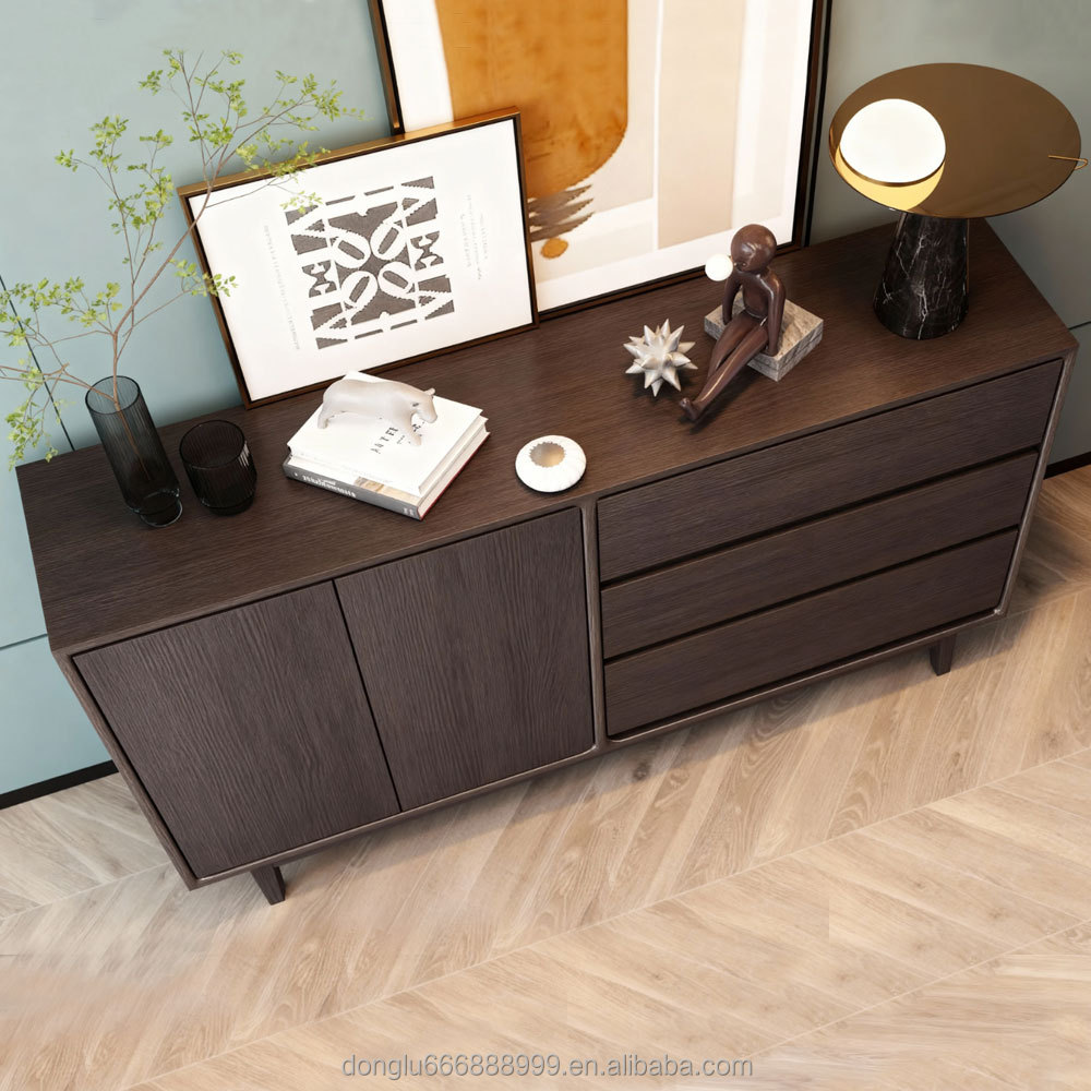 Modern Luxury Solid Wood Sideboard Cabinet Detail 5