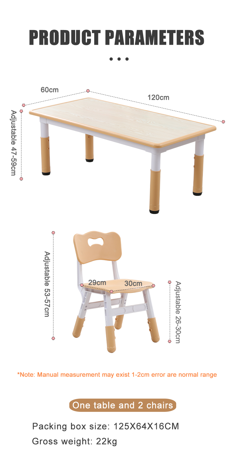 Children's table and chair set detail 2
