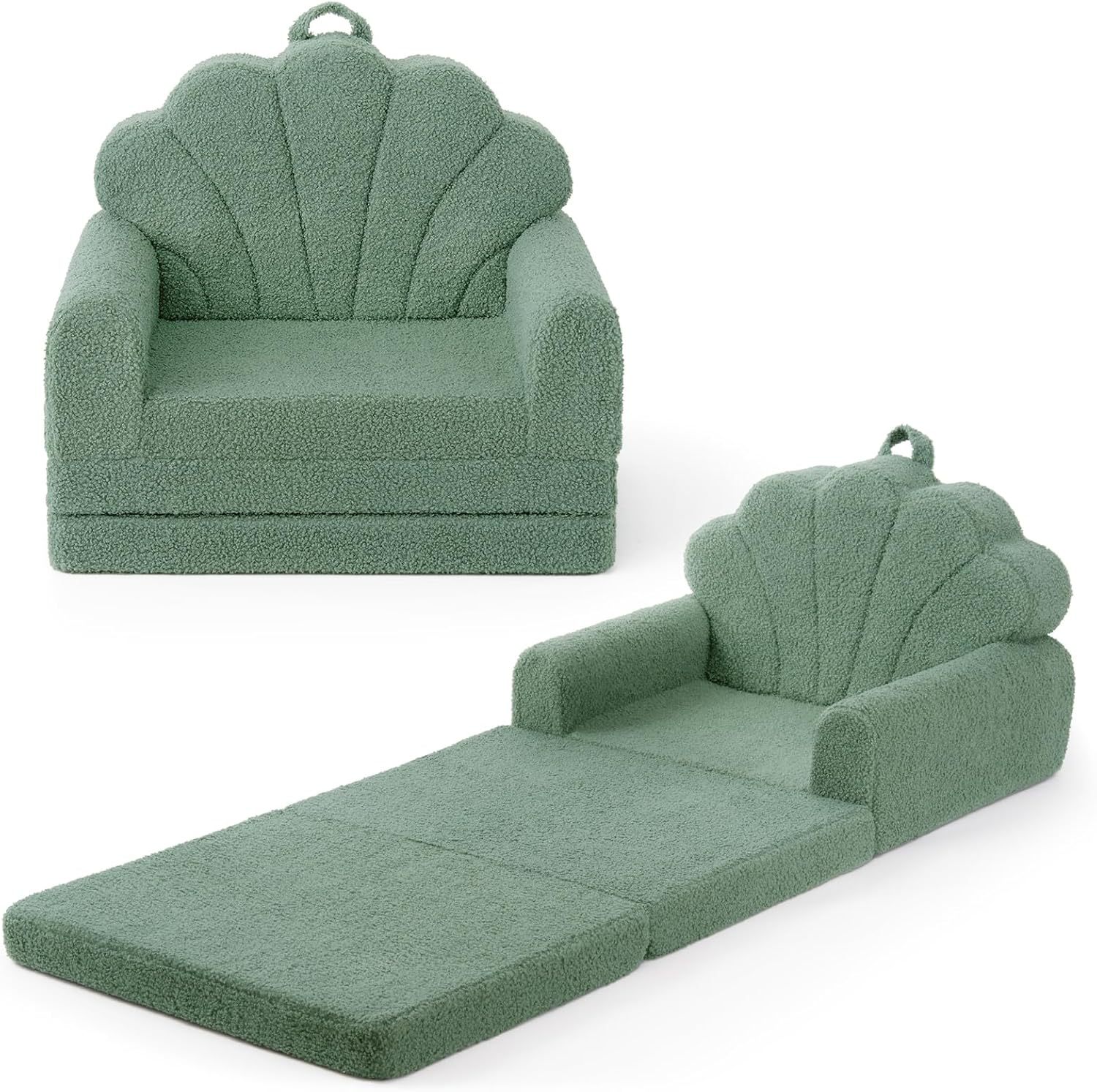 Baby Multifunctional Folding Sofa Convertible Recliner Foam Infants Toddlers Custom-Made Play Learning Seat Reading/Napping