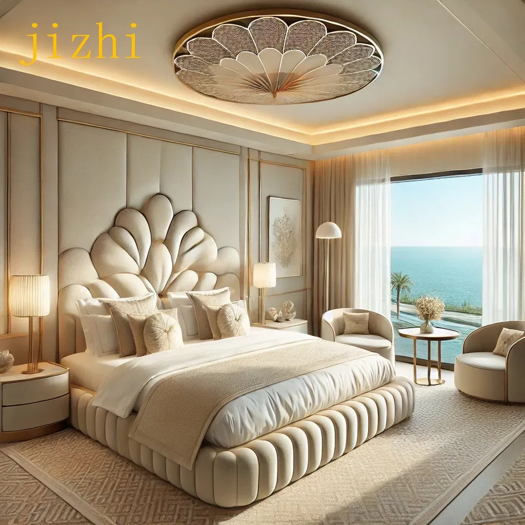 Eco-Friendly Hotel Bedroom Furniture FSC Certified Sustainable Wooden Hotel Bedroom Set with Anti-Scratch Surface for Hotel Suit