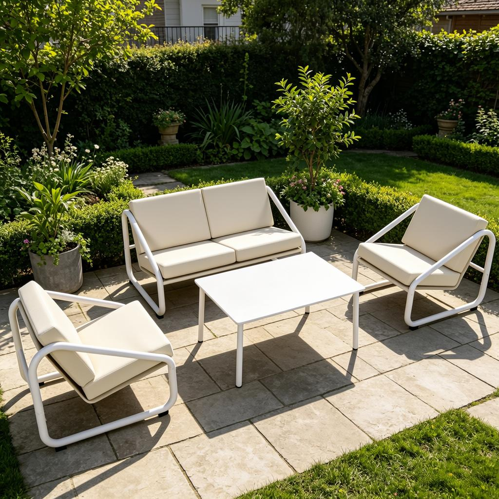 Modern Nordic Minimalist Durable Comfortable Aluminum Patio Sofa Outdoor Lounge Furniture with Weather Resistant Features