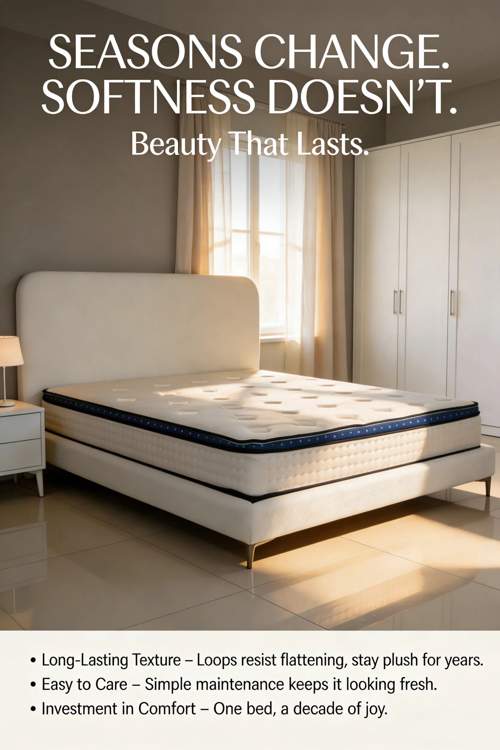 Plush Fluffy Bed Is Easy to Match with Various Bedding Sets and Decorative Accents
