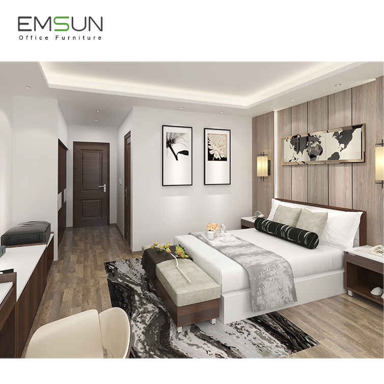 Modern Bed Room Furniture Bedroom Set , Modern New High Gloss Painting MDF Home Furniture Bedroom Set