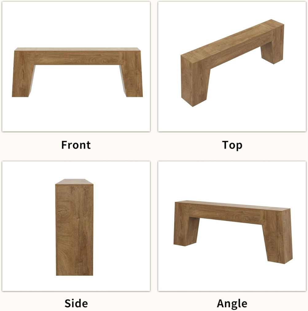Extra Long Sofa Console Table, Large Farmhouse Wood Behind Couch Table, Modern Accent Entrance Table for Foyer Hallway Entryway