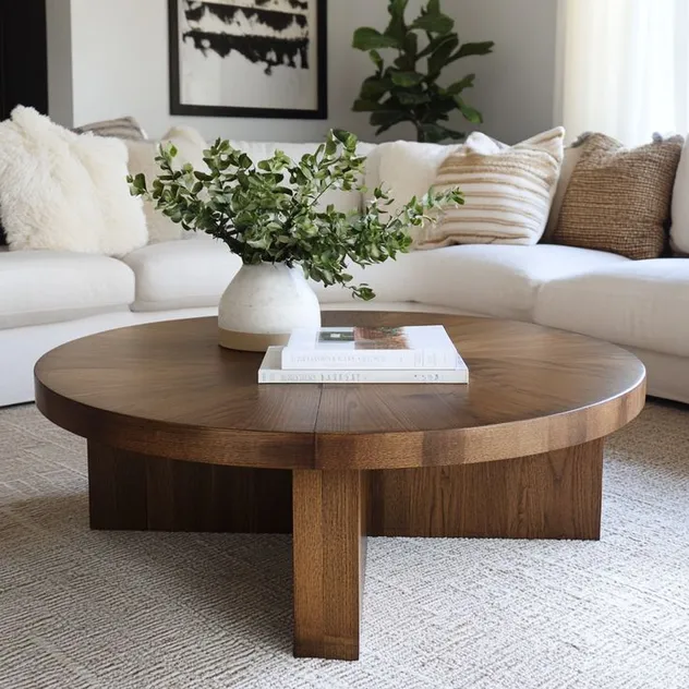 Durable Sustainable Decorative Coffee Table with Sturdy Legs for Home Living Room