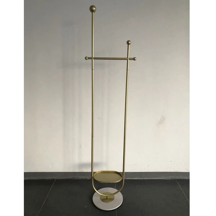 U Shaped Coat Rack with Shelves Modern Coat Stand for Entryway, Hallway, Bedroom, Office