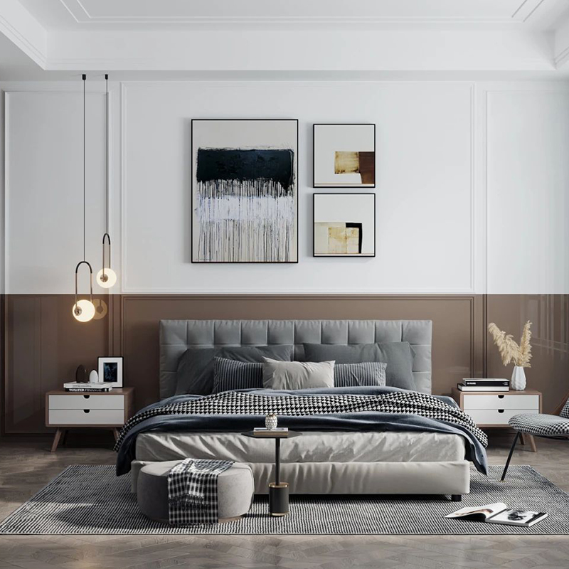 Modern Minimalist Style Customizable Home Furniture Wooden Living Room Kitchen Collection Furniture Manufacturer for Apartment