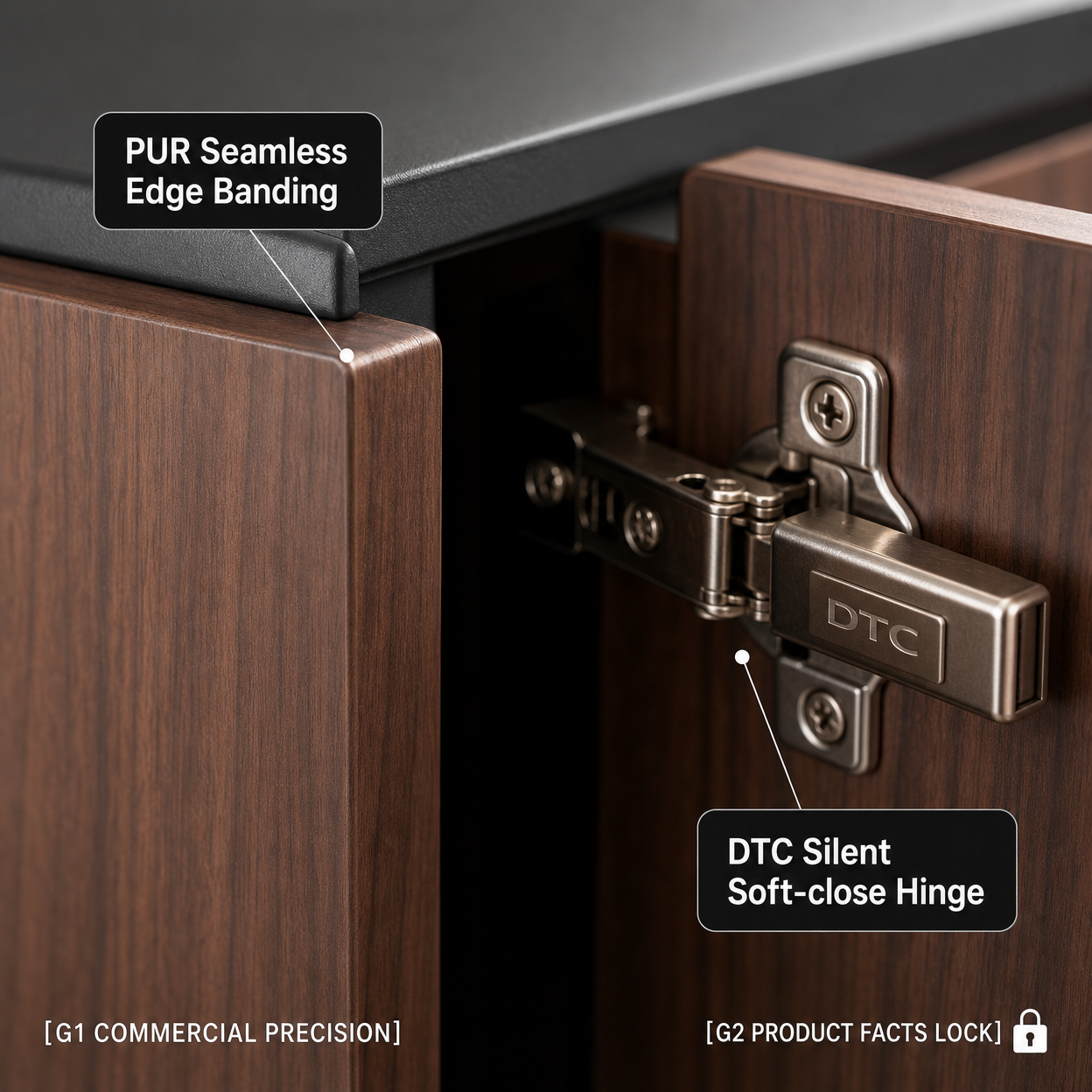 Modern Walnut-Colored Shoe Cabinet Entryway Four-Door Storage Rack with Open Bottom Shelf, Hallway Side Table
