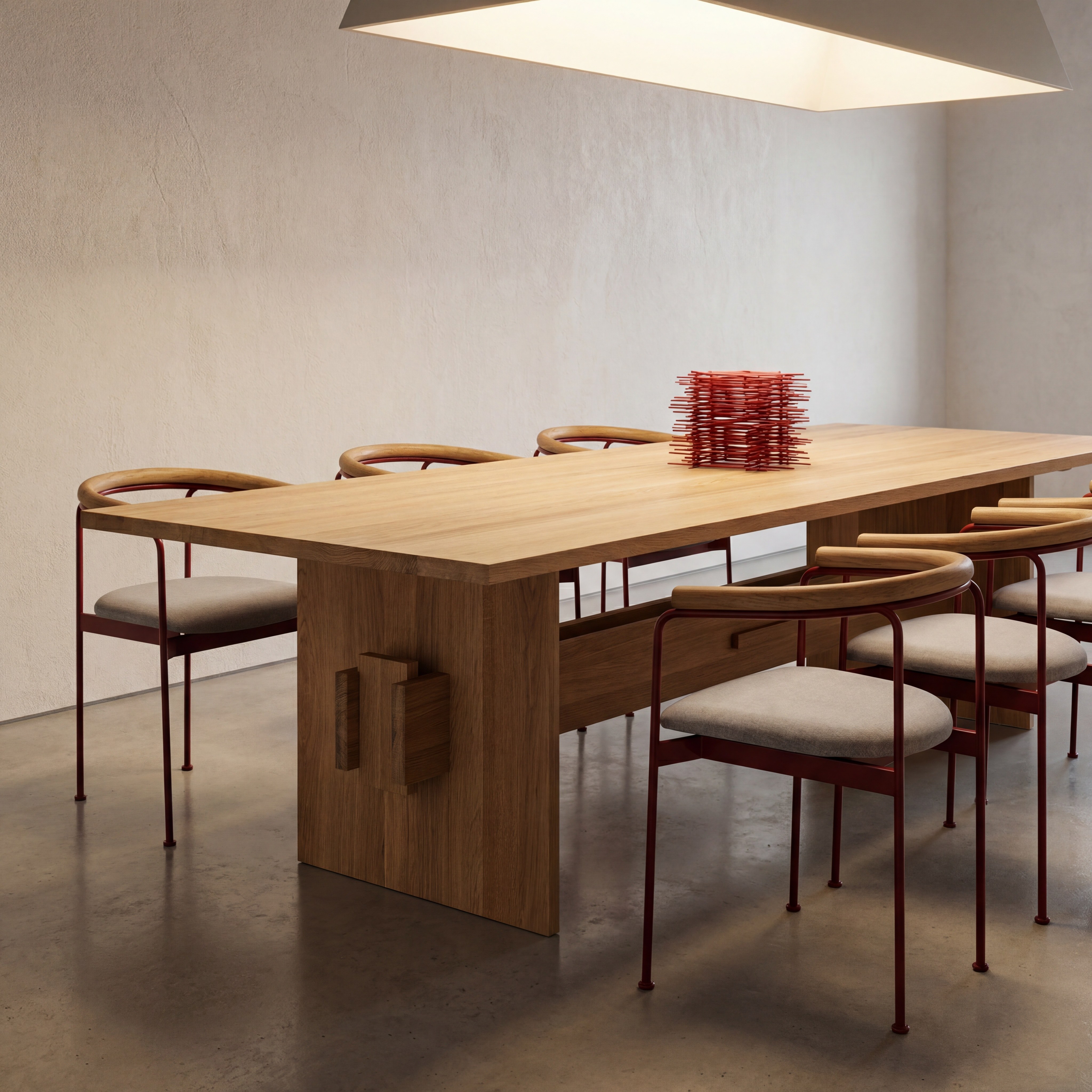 Minimalist Style Solid Wood Dining Table Modern Kitchen Table Dinner Table for Villa Living Room Furniture Decor
