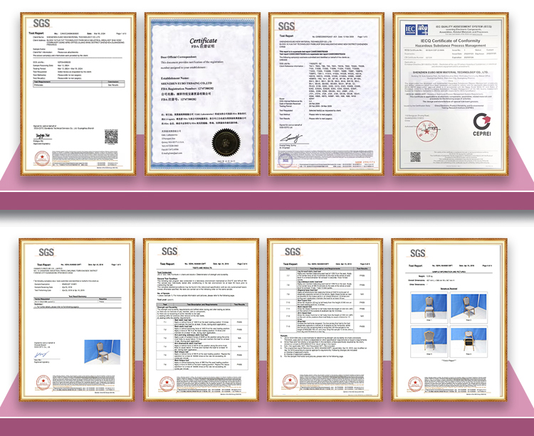 Factory Certificates and Testing Reports