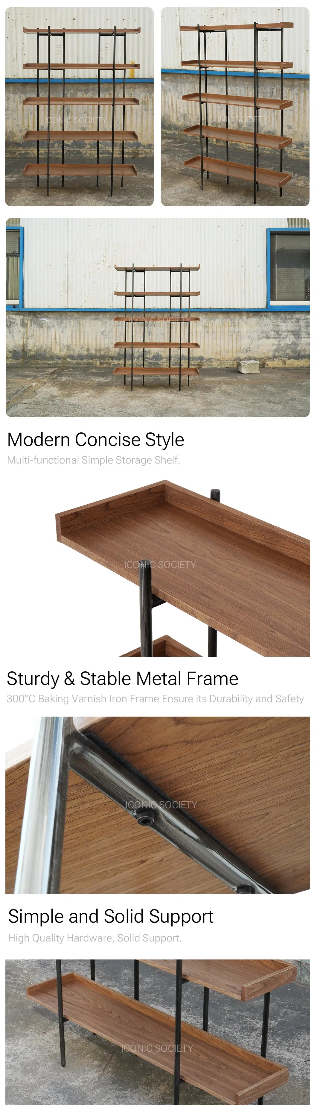 Modern Home Hotel Furniture Office Living Room Bedroom Display Wooden Storage Cabinets Bookrack Bookshelf