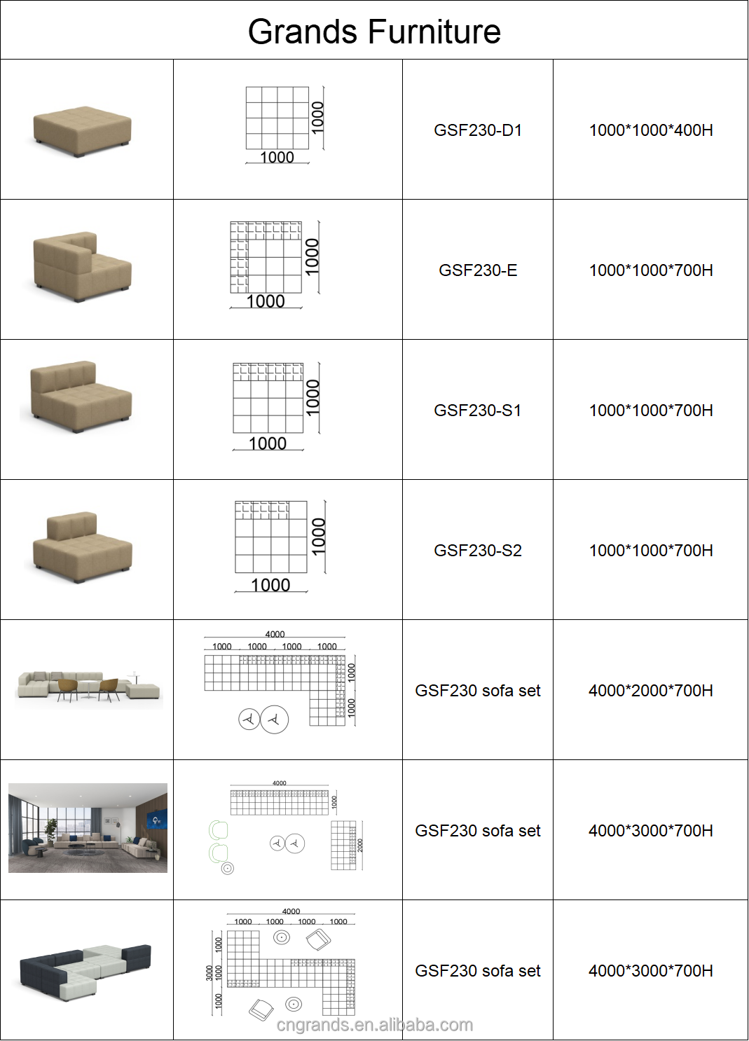 Modern Modular Sectional Sofa Detail 2