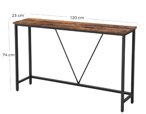 Modern Wood Entryway Console Table Narrow Sofa Table for Living Room Home Furniture Easy to Clean