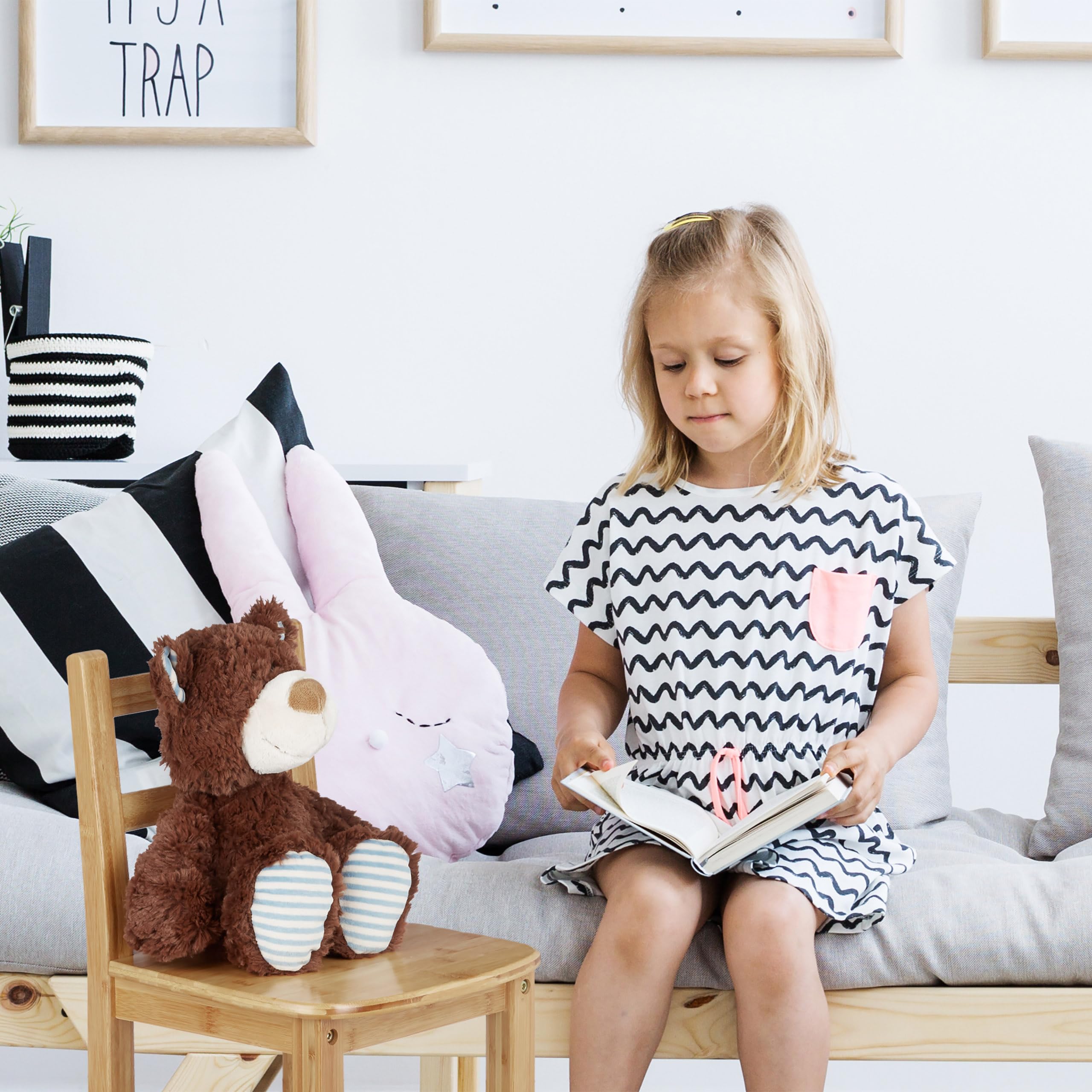 Winning Premium Solid Bamboo Seat High Quality Chairs Montessori Kindergarten Furniture Daycare Equipment and Supplies Chair Set