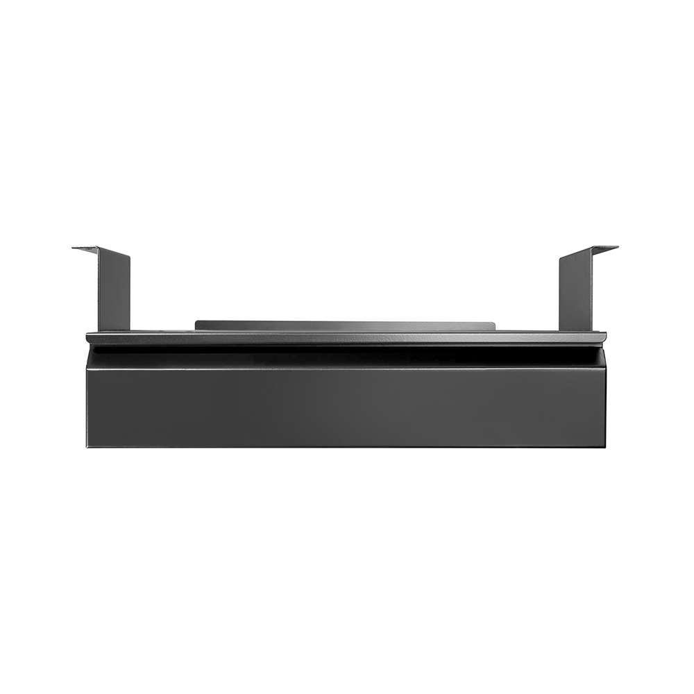 DA02-2 Under Desk Storage Box Hidden Drawer Organizer For Home Office Table Bedside Shelf Steel Container Slide Mounted
