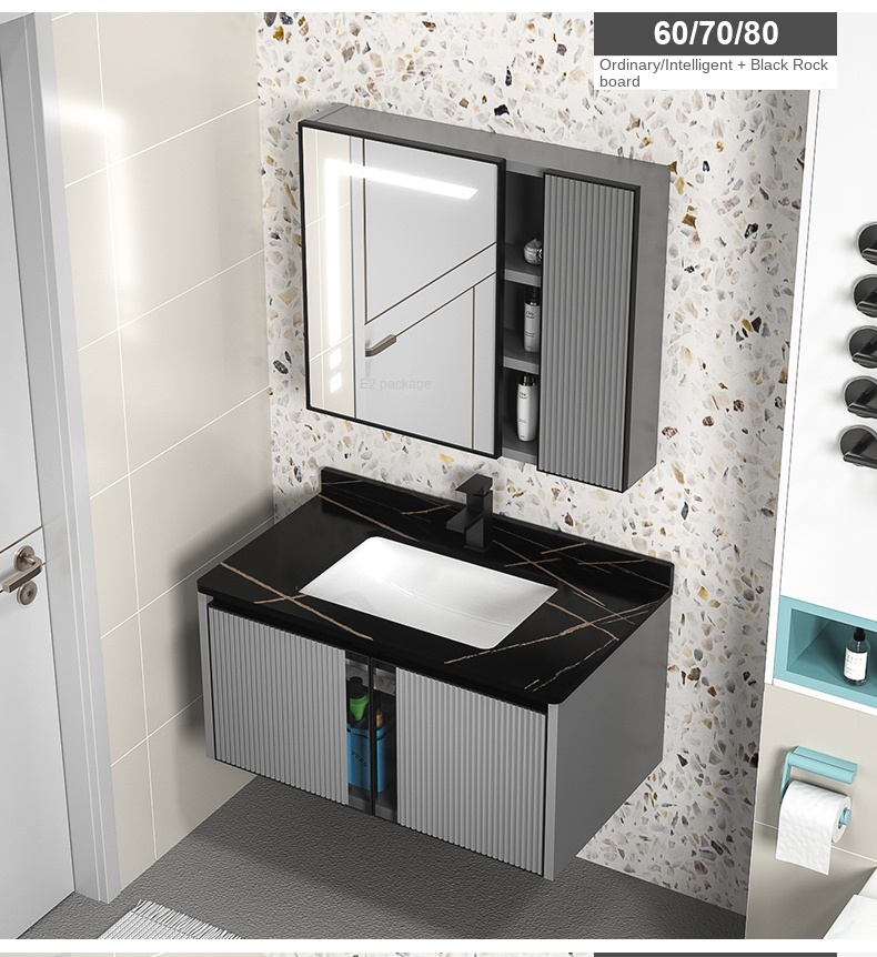Modern Luxury American Bathroom Vanity Cabinets for Apartment Use