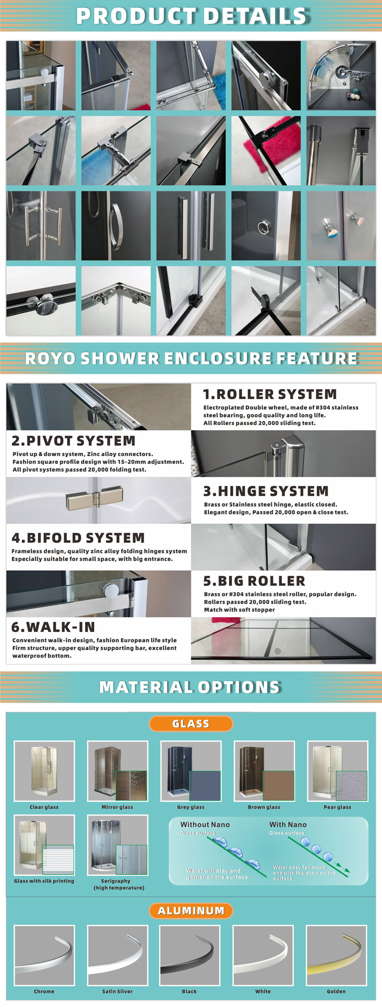 Shower cabin panel structure